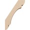 Ekena Millwork 5-inch W x 8-inch D x 12-inch H Olympic Rough Cedar Woodgrain TimberThane Knee Brace, Primed BRCUR05X08X12OLYRCPR - alternate 3